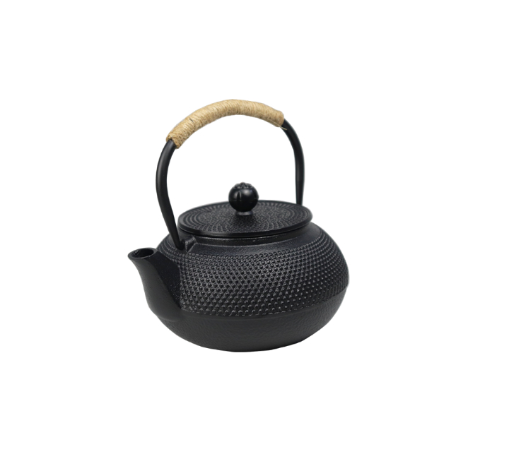 Cast Iron Tea Pot Black