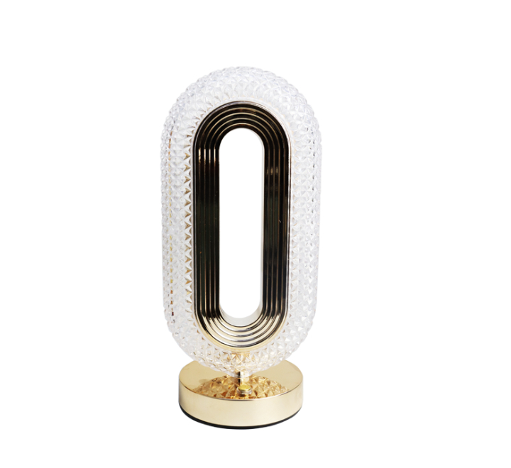 Fancy Oval Lantern with Rechargeable Light