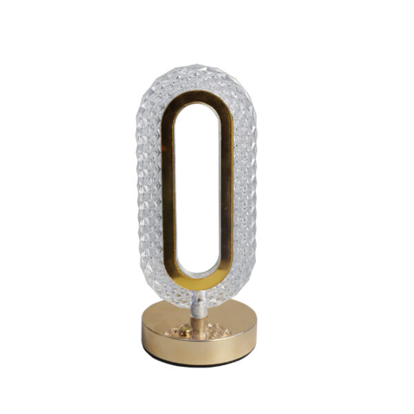 Fancy Oval Lantern with Rechargeable Light