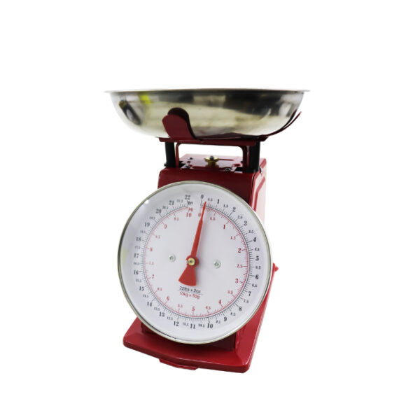 Regent Kitchen Scale Red with S/Steel Bowl 5kg