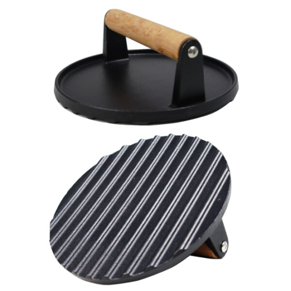 Cast Iron Round Grill Press