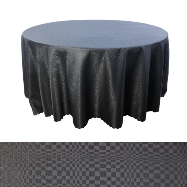 Black Round Table Cloth 320x320cm