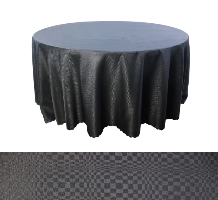 Black Round Table Cloth 320x320cm