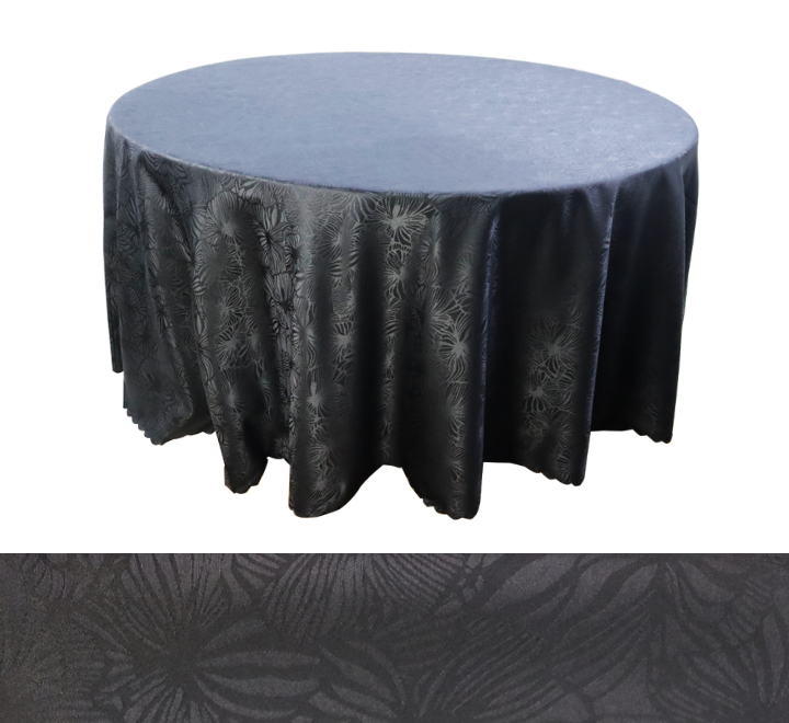 Black Round Table Cloth 320x320cm