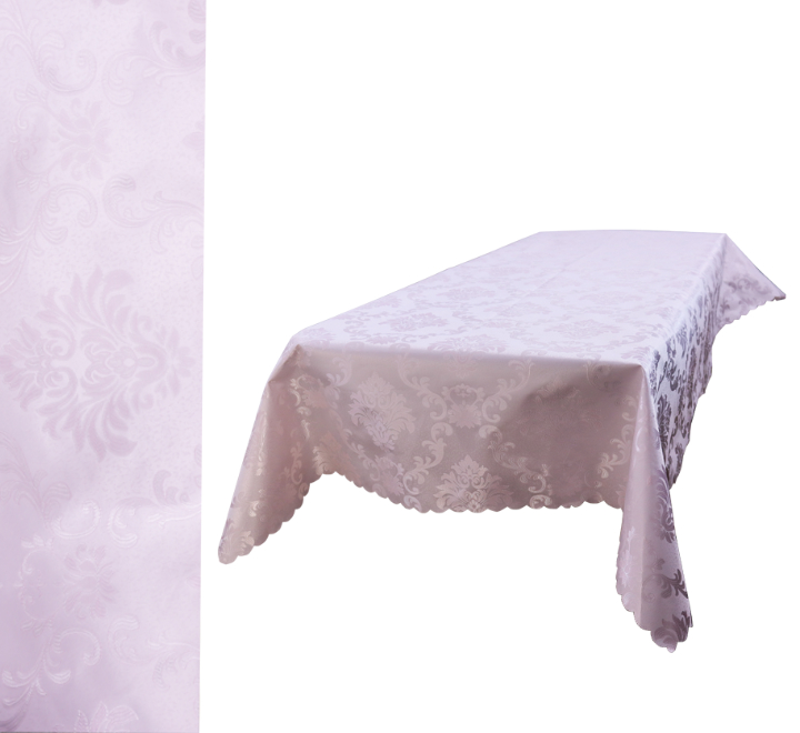 Pink Patterned Rectangular Table Cloth 150x250