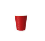 Ripple Coffee Cups 25pcs (250ml) Red