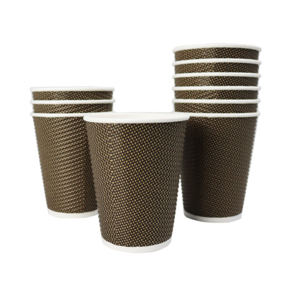 Ripple Coffee Cups 25pcs (350ml)