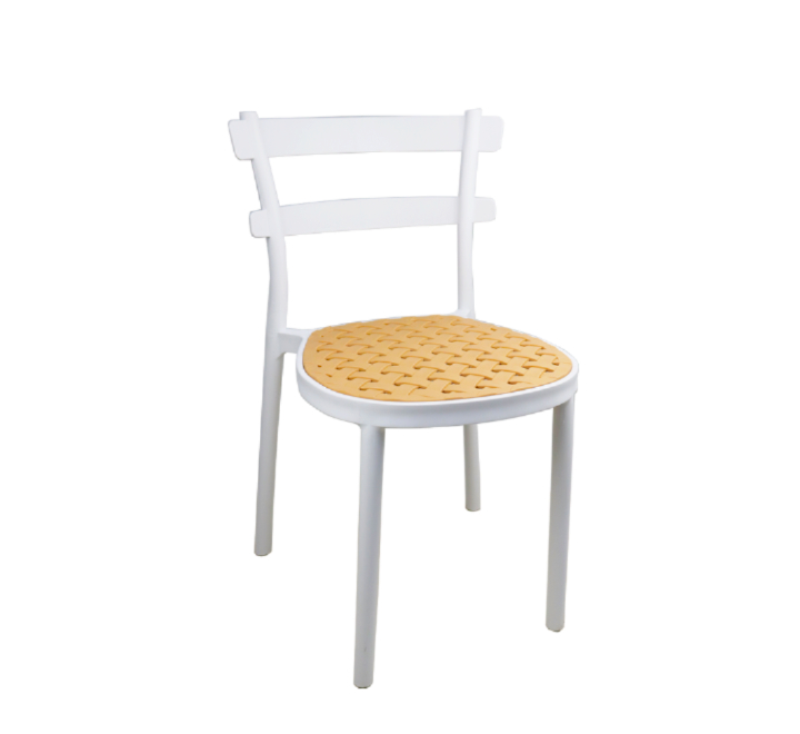 Two Tone Cafe Chair Weaved Seat