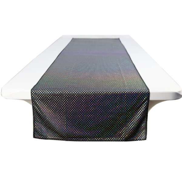 Black Sequin Table Runner