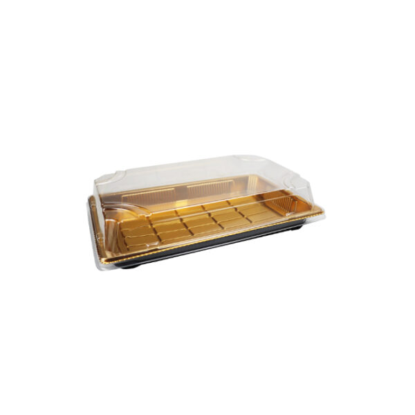 Gold Base Disposable Plastic Container