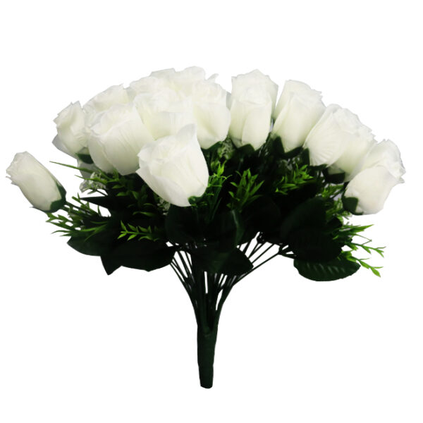 Artificial White Rose Bouquet (43 Roses)