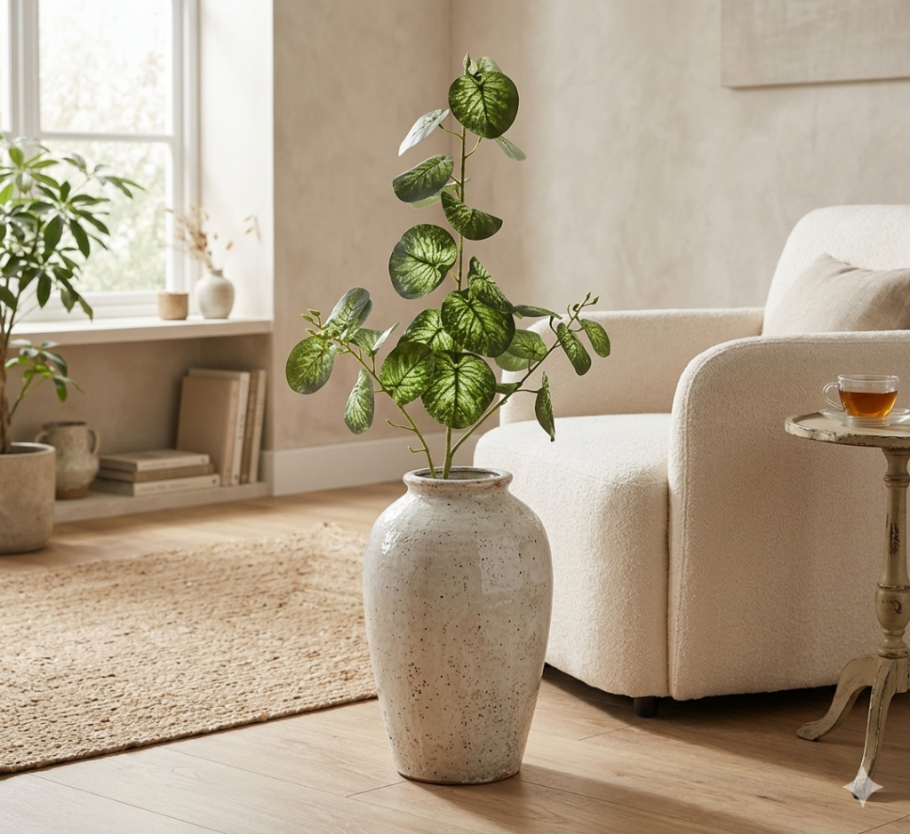 Artificial Green Vein Caladium Plant