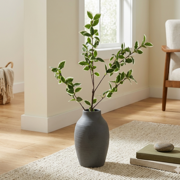 Artificial Variegated Ficus Brown Stem 