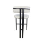 Modern Upholstered Bar Stool Cream