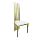 Gold Dining Chair With Steel Back