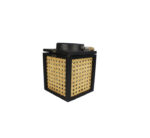 Wooden Lantern with Glass Insert