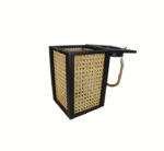 Wooden Lantern with Glass Insert