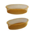 Gold Oval Mesh Basket