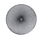 Round Black PU Table Mat 38cm