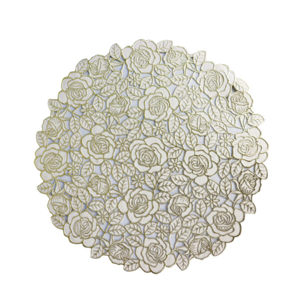 Round Table Mat Rose Pattern 38cm