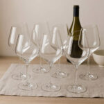 Slanted Wine Glasses 6pc