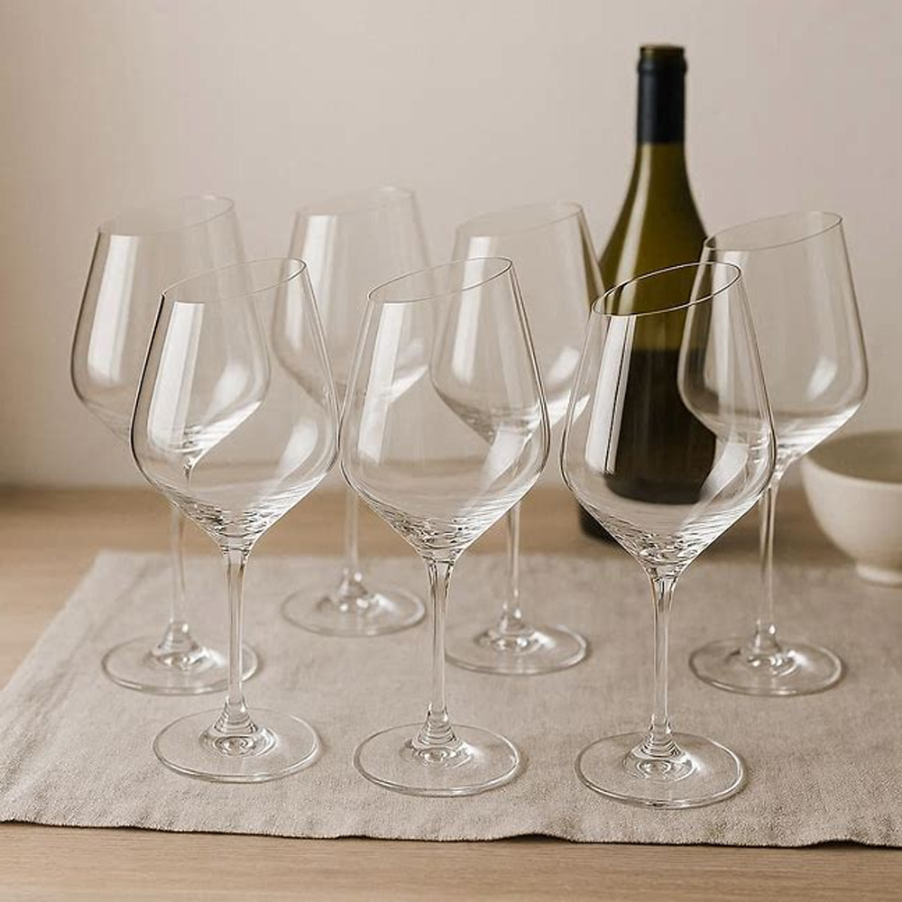 Slanted Wine Glasses 6pc