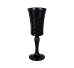 6pc Black Champagne Glasses