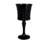 6pc Black Wine Glasses