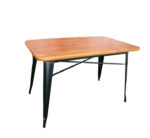 Tolix Wooden Table 120x70cm