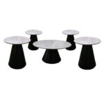 5pc White Coffee Table Set