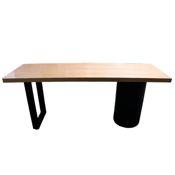 Wooden Table with Pillar