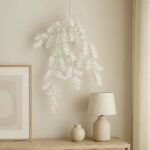 Artificial Hanging White Ming Fern