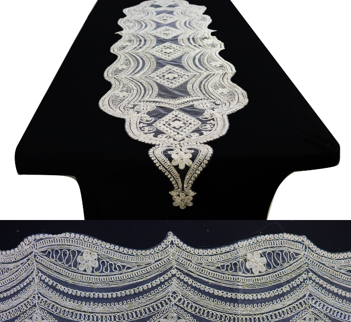 Lace Embroidery Table Runner 40x200cm