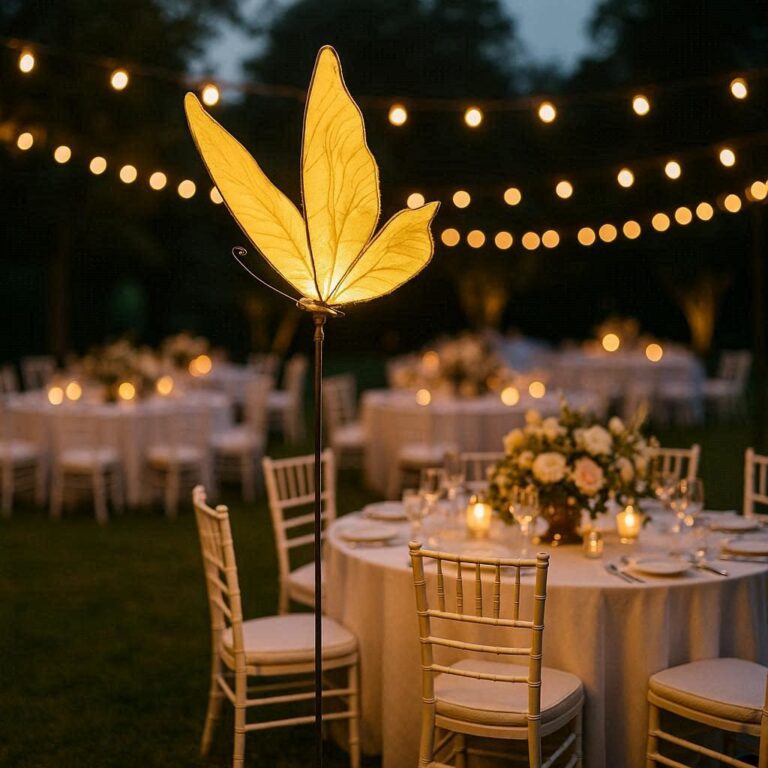 2 Head Butterfly Floor Lamp 80cm