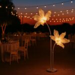 Wedding Flower Lamp White