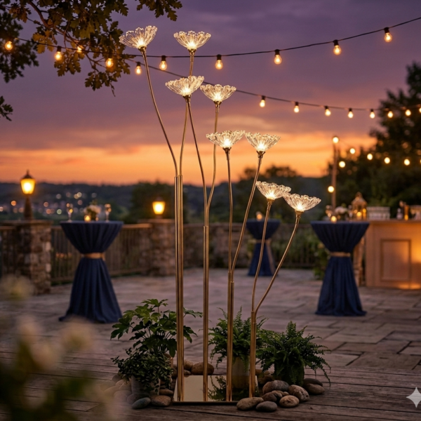 8 Head Wedding Aisle Flower Light
