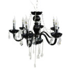 6 Holder Black Chandelier