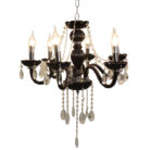 6 Holder Black Chandelier