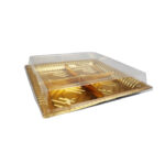 4 Division Square Serving Tray with Lid