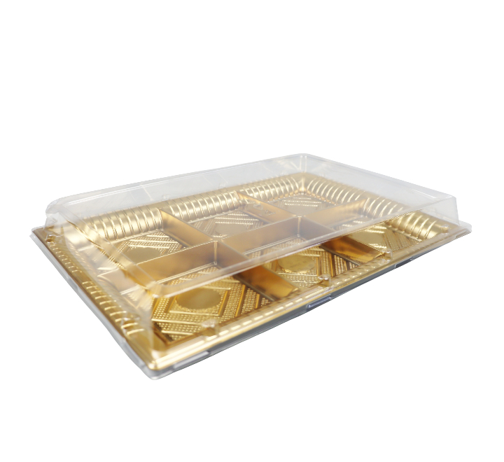 6 Division Rectangular Serving Tray