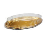 Oval Plastic Serving Tray with Lid