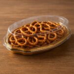 Oval Plastic Serving Tray with Lid