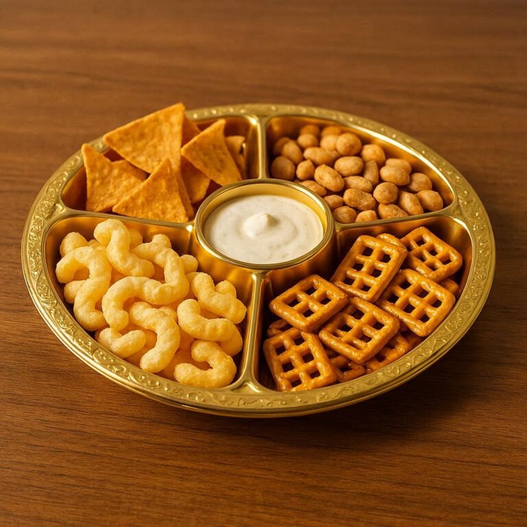 6 Division Plastic Serving Tray with Lid 