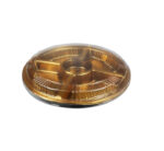 5 Division Plastic Serving Tray with Lid