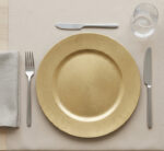 Gold Textured Plastic Underplate