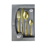 24pc Gold Cutlery Set