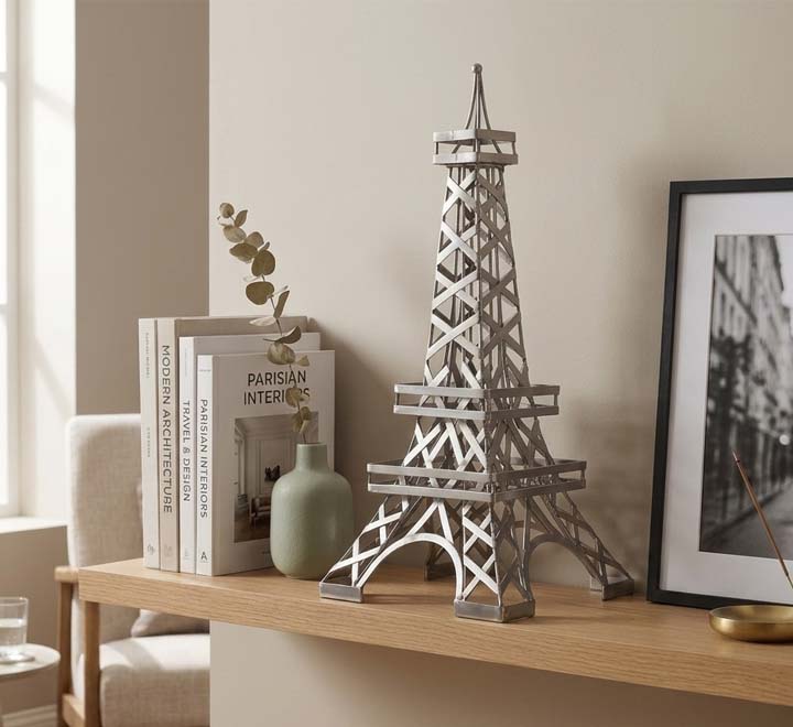 Metal Eiffel Tower Silver