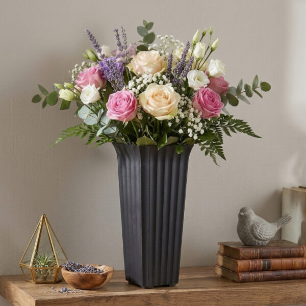 Fluted Plastic Vase