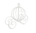 White Iron Carriage Centerpiece