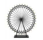 Black Ferris Wheel Decor with Gold Accents